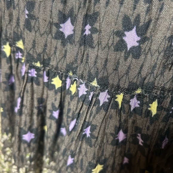 Free People RARE Feelings Tiered Maxi Boho Whimsigoth Dress Multicolor Size M - Picture 7 of 16